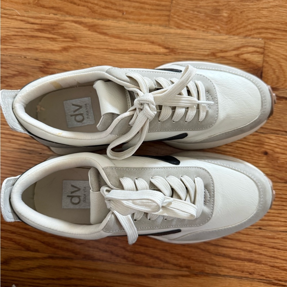 White and Black Sneakers -  DV by Dolce Vita